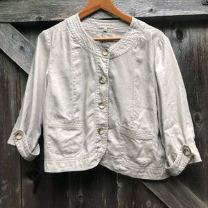 Women’s Linen Jacket Size Large ✨